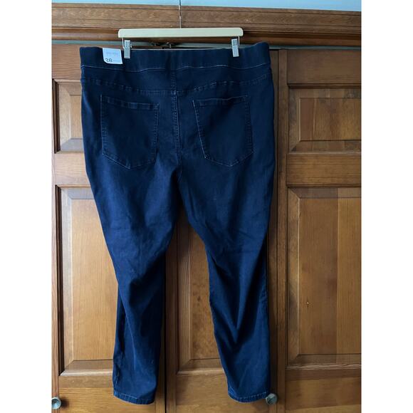 NWT Lane Bryant Women's Pull-On High-Rise Sateen Jegging Jeans Navy Blue Size 28 - Picture 6 of 13